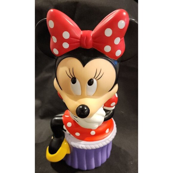 Minnie Mouse Applause Rubber Coin Bank Disney Collectible Red White Polka Dot Dr - Picture 4 of 9